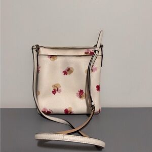 Floral Cream Crossbody Bag